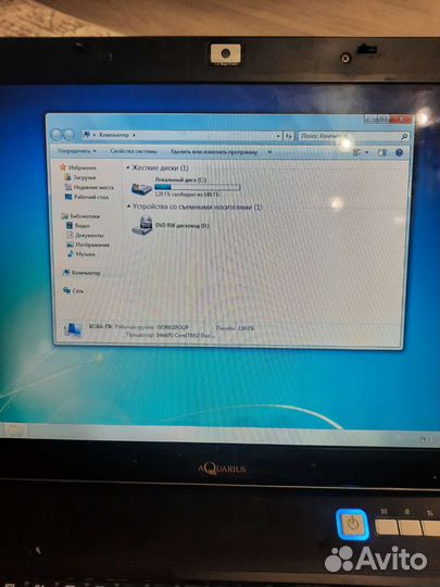 Ноутбук aquarius cmp ne505