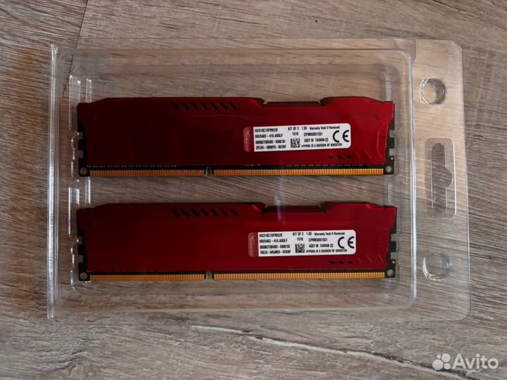 Оперативная память Kingston Hyperx Fury 2x4G Gb