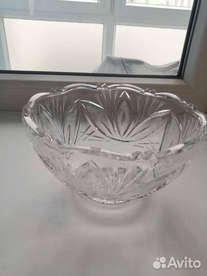 Салатник хрустальный