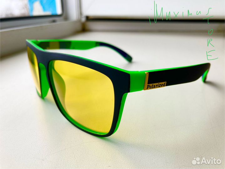 Поляризационные очки ночного видения зелёные