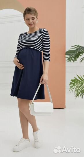 Платье для беременных и кормящих 44