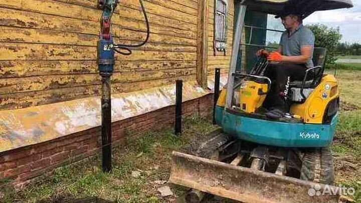 Фундаменты на винтовых сваях