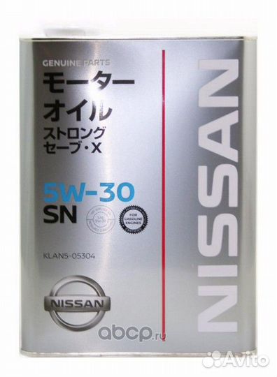 Масло моторное nissan Strong Save 5W-30 4л