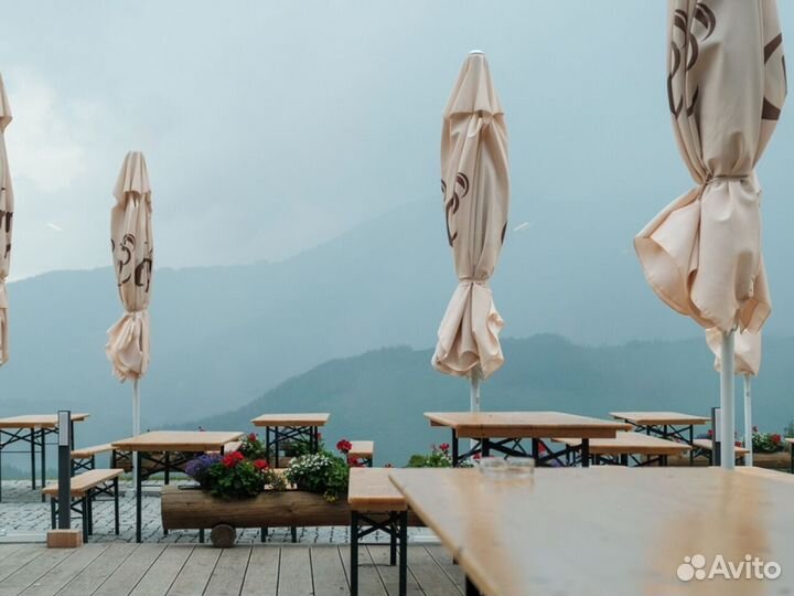 Уличный зонт для кафе усиленный