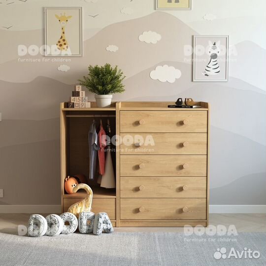 Комплект детской мебели Normik гардероб комод шкаф