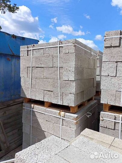 Бетонные блоки стеновые и фундаментные