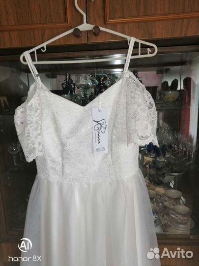 Свадебное платье 44 46 новое