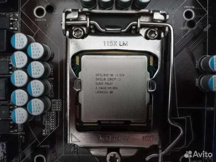 Материнская плата с процессором i3