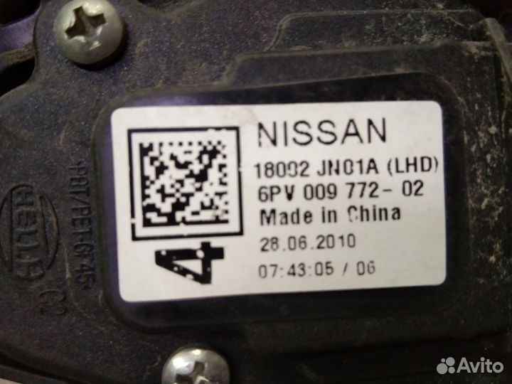 Педаль газа Ниссан Теана J32