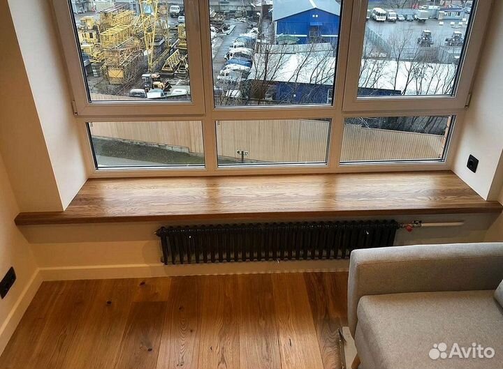 Деревянный подоконник