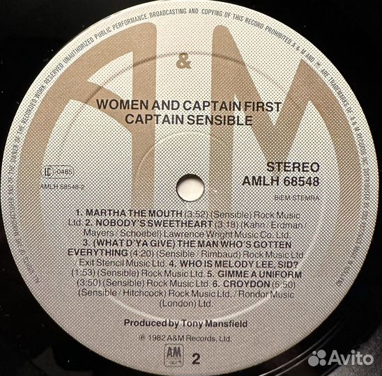 Captain Sensible – Women And Captains First