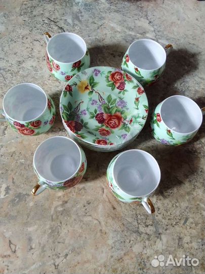 Китайский кофейный сервиз новый