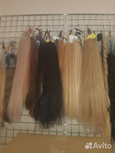 Волосы натуральные на трессах