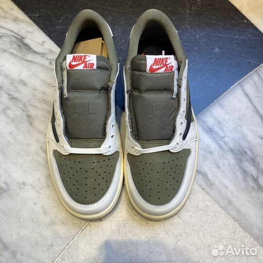 Кеды air jordan 1 low x Travis Scott medium Olive