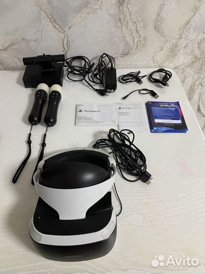 Шлем sony ps4 vr2 + 2 move