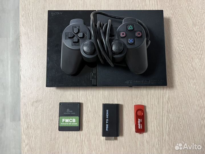 Sony ps2 slim прошитая 25 игр