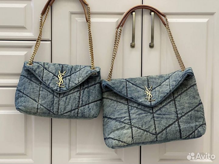 Сумка женская YSL Saint Laurent джинсовая
