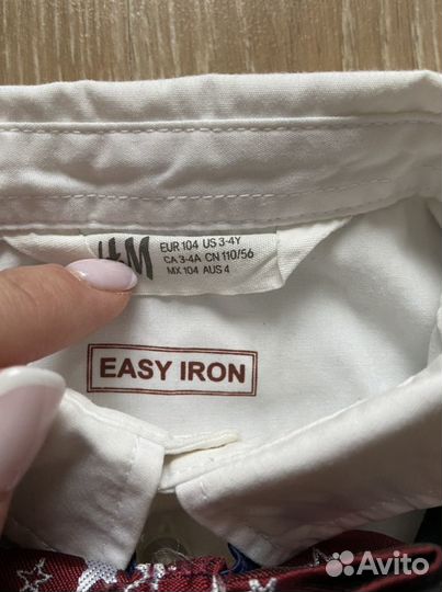 Комплект тройка рубашка, жилет, бабочка H&M 104-11