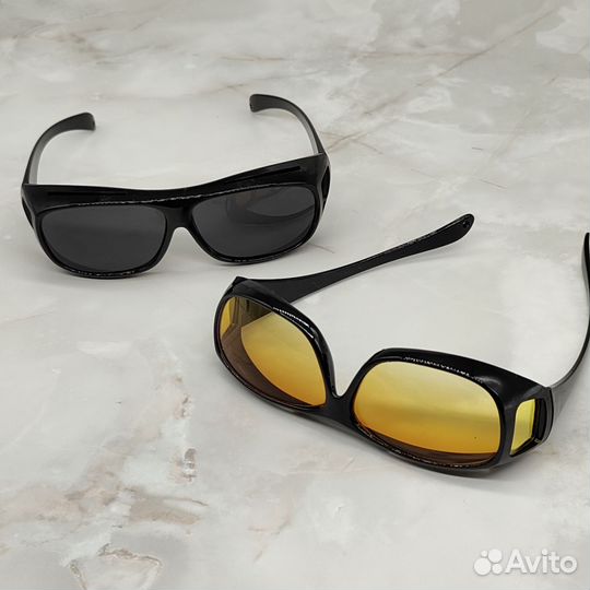 Очки антибликовые для водителя, для вождения, 2шт