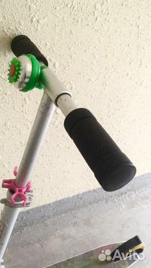 Самокат Rokes anock absorber бело-розовый