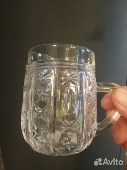 Хрустальные кружки набор 10 шт