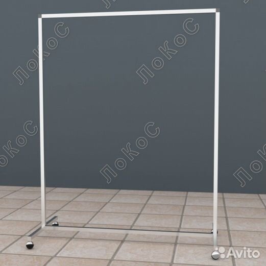 Вешало для одежды напольное одинарное на колесах