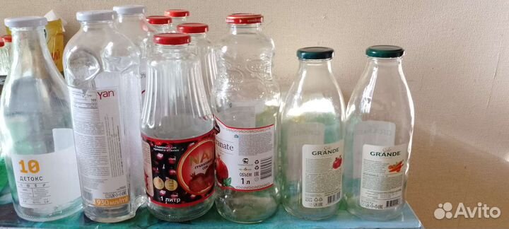 Бутылочки из под сока 1 л