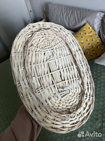 Корзина для белья плетёная cozy home