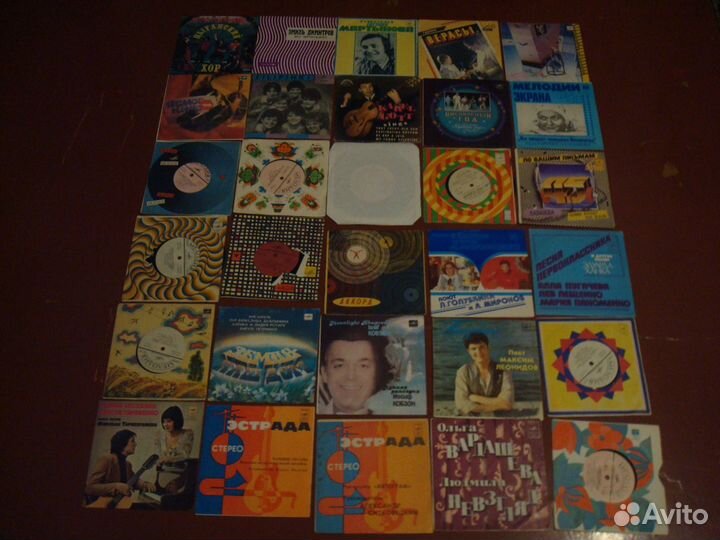 Пластинки миньоны + флекси фирма Мелодия 92 штуки