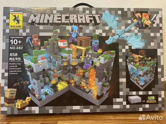 Конструктор майнкрафт светящийся