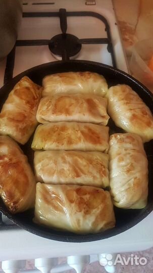 Голубцы домашние, пельмени ручная лепка