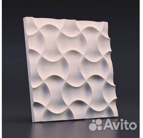 3Д панели гипсовые + монтаж