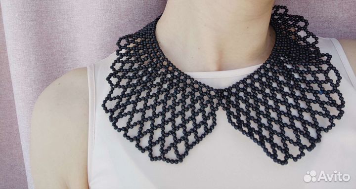 Воротник из бисера