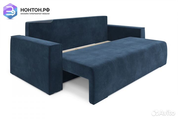 Диван еврокнижка Манхэттен темно-синий