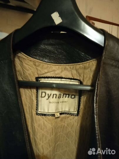 Жилетка кожаная мужская