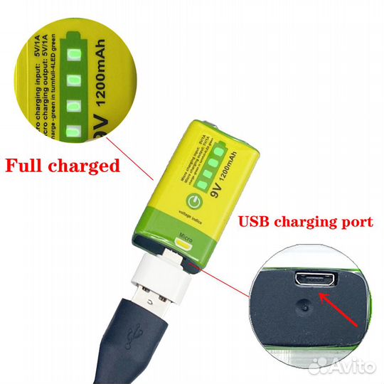 Аккумуляторы AAA AA 18650 5000mah 26650 Крона