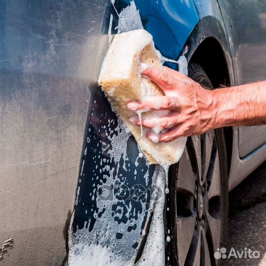 Губка поролоновая крупнопористая 190х100х50мм