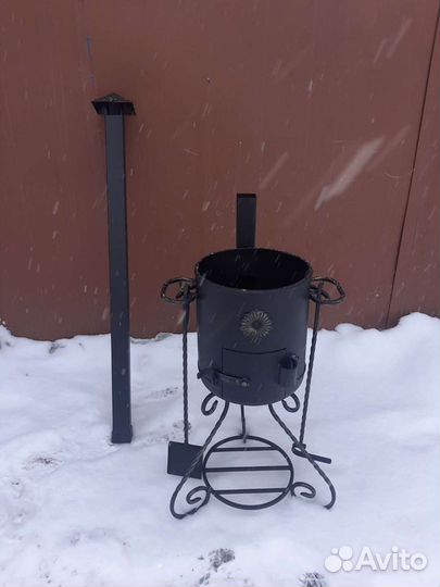 Печь дровяная под казан