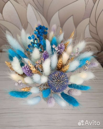 Букет из сухоцветов для вазы. Декор