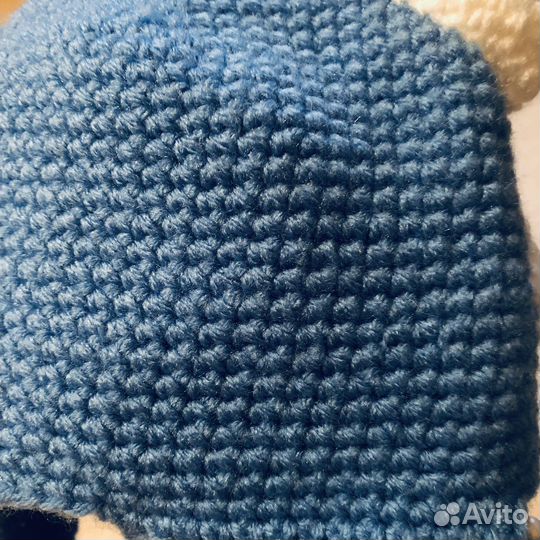 Шапочка котик вязанная