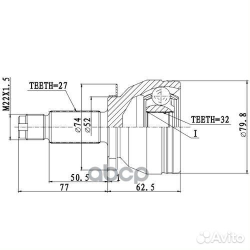 Шрус Наружный Z87487R Zikmar