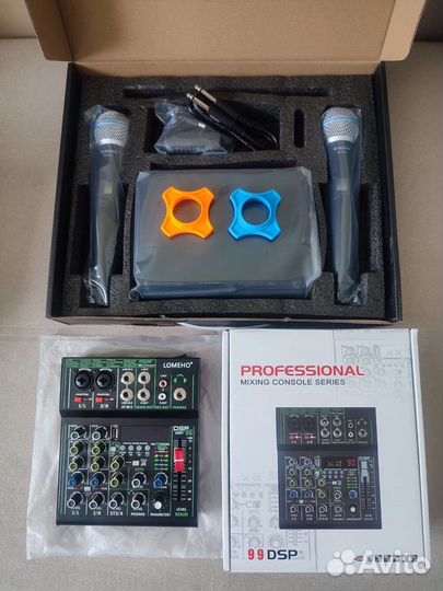 Микрофоны и Микшер комплект для караоке и вокала