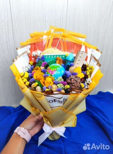 Первоклассные съедобные букеты к 1 сентября