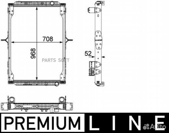 Mahle CR892000P CR 892 000P радиатор сист. охлажде