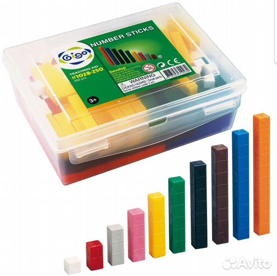 Цветные счетные палочки Кюизенера, gigo