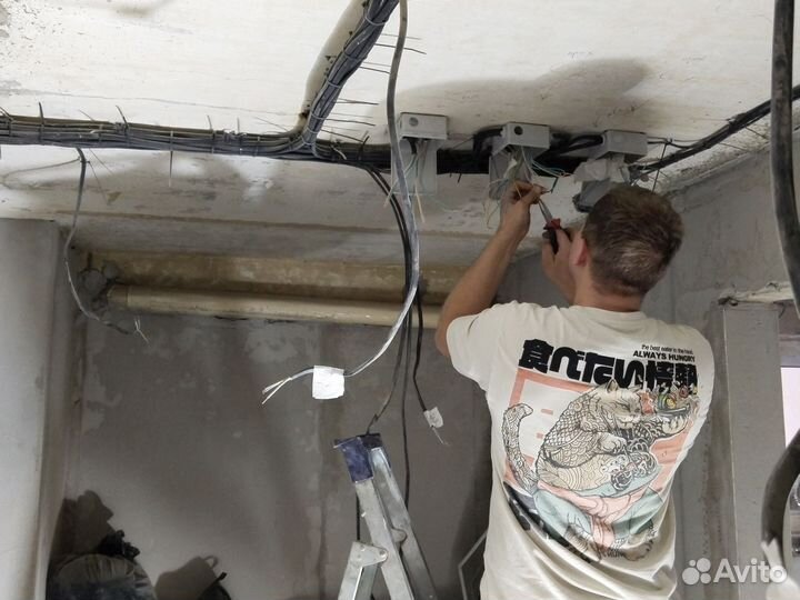 Электро монтаж под ключ все виды работ и обьектов