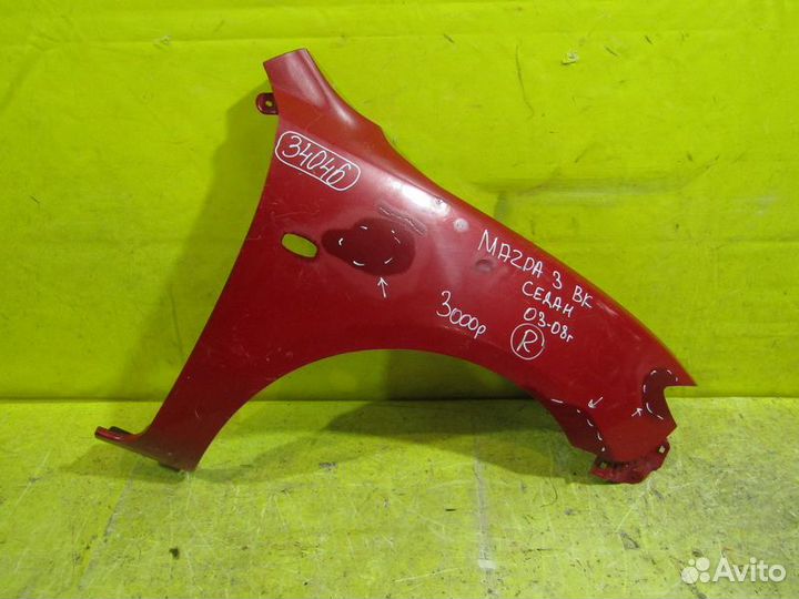 Крыло переднее Mazda 3 (BK) 03-08 г 34046