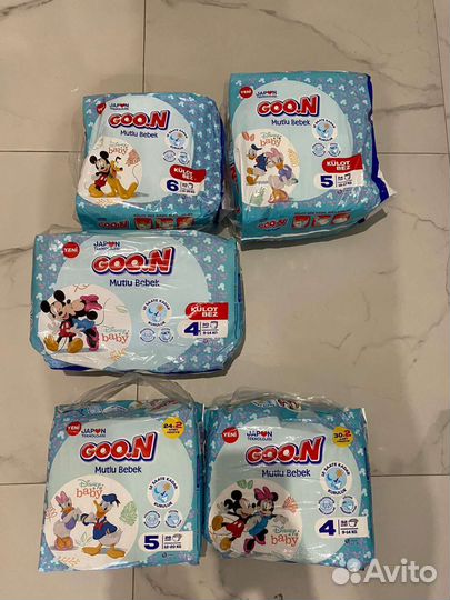 Памперсы подгузники для детей 4,5,6 Goon