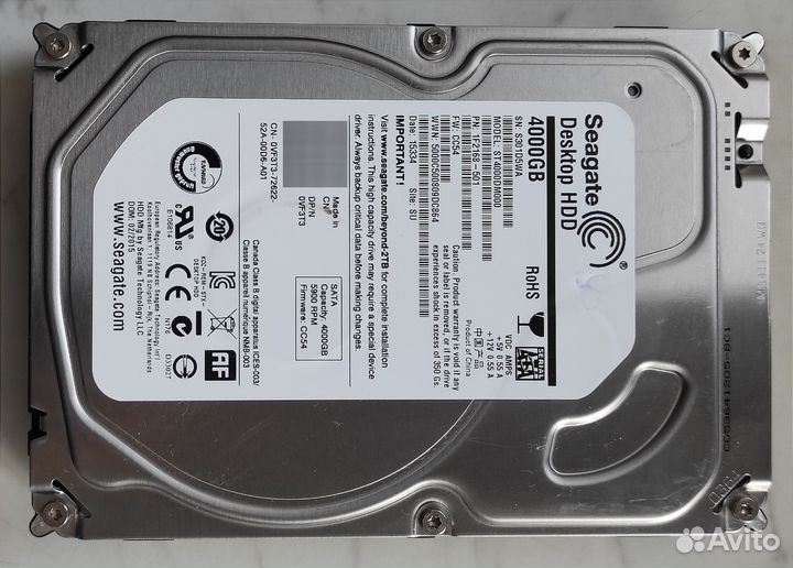 Seagate Desktop HDD 4 тб