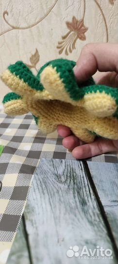 Игрушка вязаная. Осьминог перевертыш